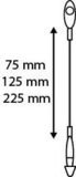 Nylon tie with fixed clamping - length 125mm - transparent_