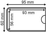 Zelfklevende badgehouder - 93x56mm_