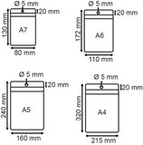 Pochette transparent avec perforation simple  - pvc - format a4_