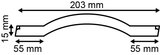 Bloc de bandes de suspension adhésives universelles  - flexi wobbler - pet- dim.200x15mm_