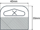 Deltaslot 40X35MM standaard tape 100 st_