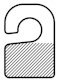 Suspension hook - pet500 - 27x40mm - Standard adhesive - Batch: 1000_