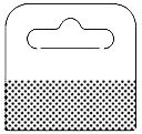 Hang tab - euro hole - 50x50mm - foam adhesive- Batch: 1000_