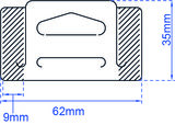 U tab-32x62mm- Batch: 1000_