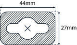 Suspension hook - 65mm - foam adhesive - Batch: 1000_
