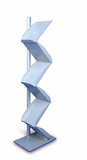 Metal-zig-zag brochure holder_