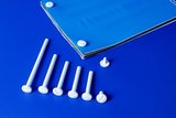 Reusable assembly rivet - ø5mm - tube length 5mm - pa - white_