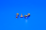 Reusable assembly rivet - ø5mm - tube length 5mm - metal - gold_