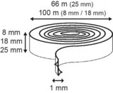 Double-sided tape with adhesive - roll 50m_