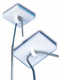 Square adhesive ceiling hook - size 20x20mm - permanent adhesive - white_