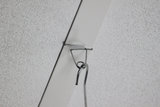 Crochet métallique pince pour faux plafond  - largeur 8mm - hauteur 8mm_