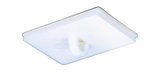 White rectangular adhesive ceiling hook - size 26x37mm - permanent adhesive_
