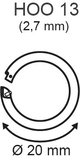 Rond pvc ring w. Ø15mm_