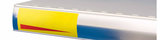Adhesive label holder profile. 25 ° white-40x1330mm_