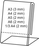 Verticaal kaarthouder  - ac - size a6 - transparant_