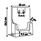 Brochurehouder flex. 1/3 A4_