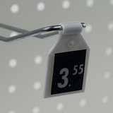 Label holder for double spindle - pe - dim.28x38mm - ø4mm - white_
