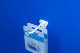 Single plastic spindle with double-sided adhesive - plastic - length 60mm - holder 28x26mm - white_