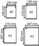 Pochette électrostatique  - pvc - format a6 - transparent_