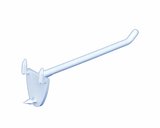 Simple plastic brooch with 3 hooks - plastic - 3 hooks - length 200mm - white_