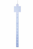 Bande cross merchandising avec porte-étiquette  - pp - 12positions - dim.40x630mm - transparent_