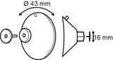 Pushpin suction cup - ø40mm_