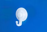 Extra strong suction cup with screw and hook - pp - ø60mm - white_