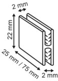 Assembly gripper "h" - pvc - transparent_