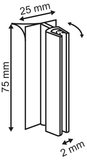 Scharnier T-grip PVC - 25x75mm_