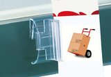 Slide gripper without adhesive - pvc - dim.25x30mm - transparent_