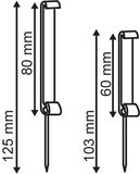 Spike with label holder - capacity 60mm - white_