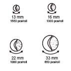 Pastilles Auto-agrippantes rondes autocollantes - ø16mm - femelle - 1250pcs_