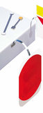Deformable twister - deformable twister - aluminum - 2 permanent adhesives 20x12mm - length 150mm_