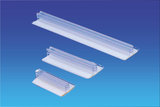 Gripper base t adhesive - pvc - dim.25x25x9mm - min.35mm max.2mm - transparent_