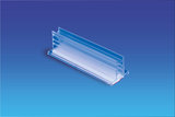 Gripper base t adhesive - pvc - dim.25x75x24mm - minoir capacity3mm max.6mm - transparent_
