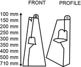 Cardboard easel - cardboard - single foot - 500mm_