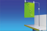 Magnetic banner hanger at telescopic height - depth 300mm_