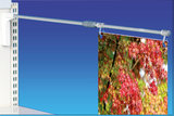 Aluminum telescopic magnetic promobase banner hanger_