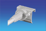 Telescopic load bar banner hanger_