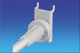 Aluminum banner hanger for bottom telescopic blade_