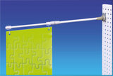 Aluminum banner hanger for bottom telescopic blade_