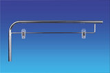 Telescopic metal banner hanger with clamps_