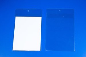 Transparant pochette met eenvoudige perforatie - pvc - A4-formaat