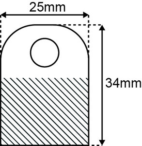 Ronde openingen 25x35mm-std-1000