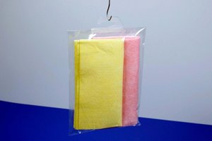 Hanging hook injected - pp - 66x31mm - standard adhesive easy peel