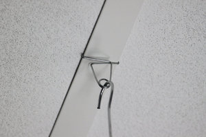 Metal hook clamp for false ceiling - width 8mm - height 8mm