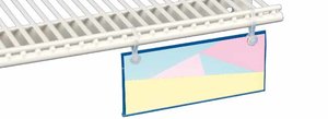 Perforated extruded label holder strip-40x110mm