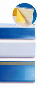 Zelfklevende prijskaarthouder - wit-73x1330mm
