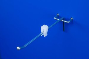 Haakbegrenzer voor dubbele haak - 9x18mm - ø2,5mm - wit