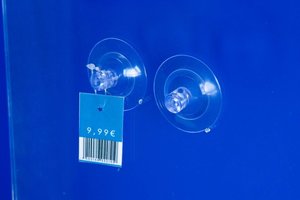 Double suction cup with perforation - ø45mm